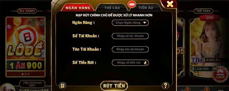 Rút tiền tại Nhà cái Vuabai 9 