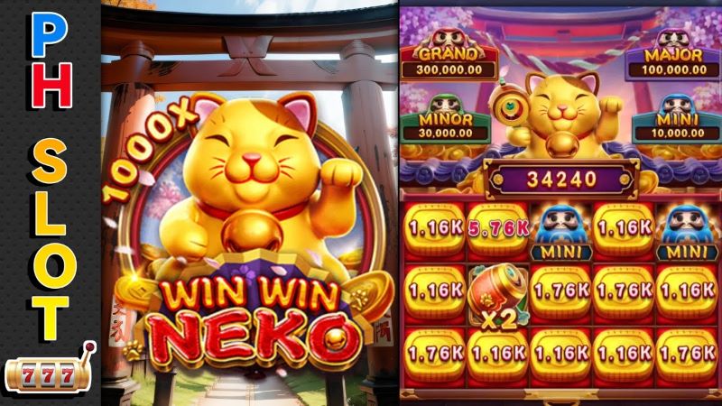 Chú mèo thần tài Win Win Neko tại Vuabai 9 